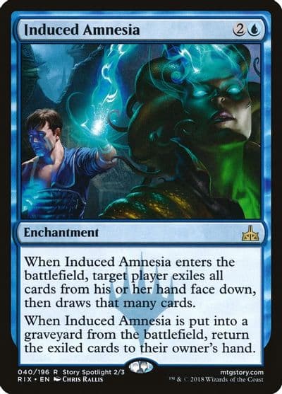 Induced Amnesia Rivals of Ixalan Magic card