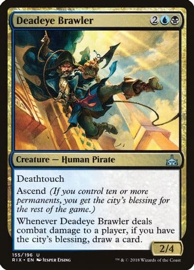 Deadeye Brawler Rivals of Ixalan Magic card