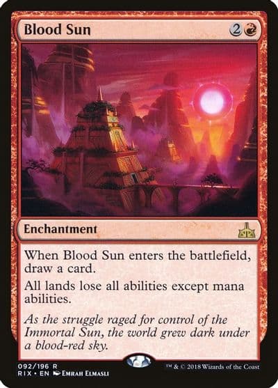 Blood Sun Rivals of Ixalan Magic card