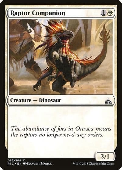 Raptor Companion Rivals of Ixalan Magic card