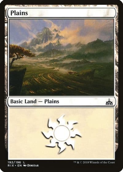 Plains Rivals of Ixalan Magic card