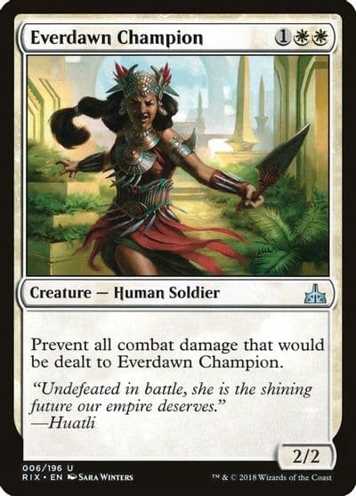 Everdawn Champion Rivals of Ixalan Magic card