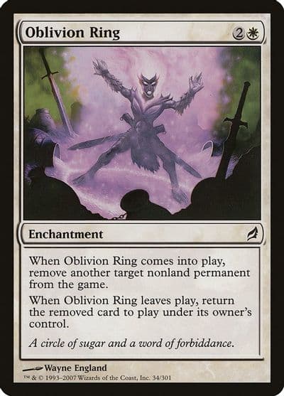 Oblivion Ring Lorwyn Magic card