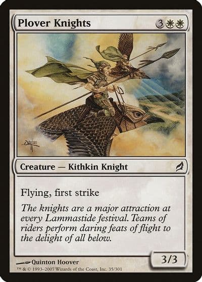 Plover Knights Lorwyn Magic card