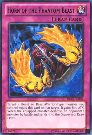 Horn of the Phantom Beast Green Duelist League Promo Yu-Gi-Oh! card
