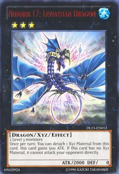 Number 17 Leviathan Dragon Red Duelist League Promo Yu-Gi-Oh! card