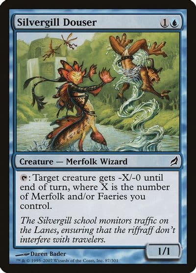 Silvergill Douser Lorwyn Magic card