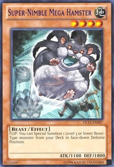 Super Nimble Mega Hamster Purple Duelist League Promo Yu-Gi-Oh! card