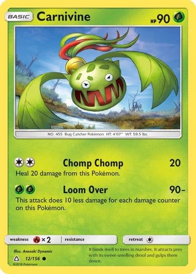 Carnivine SM - Ultra Prism Pokemon card