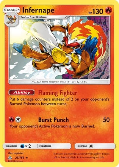 Infernape SM - Ultra Prism Pokemon card