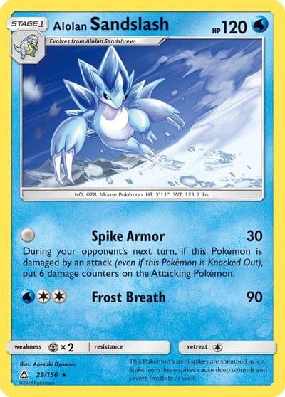 Alolan Sandslash SM - Ultra Prism Pokemon card