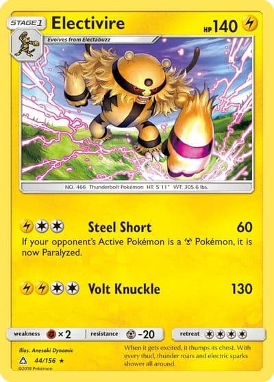 Electivire SM - Ultra Prism Pokemon card