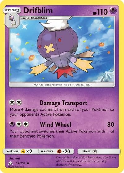 Drifblim SM - Ultra Prism Pokemon card