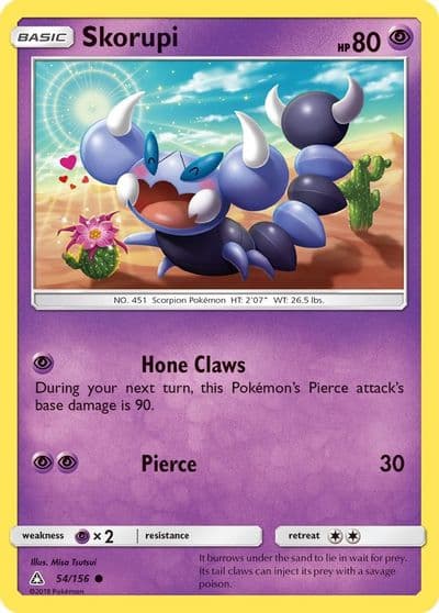 Skorupi SM - Ultra Prism Pokemon card