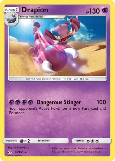 Drapion SM - Ultra Prism Pokemon card