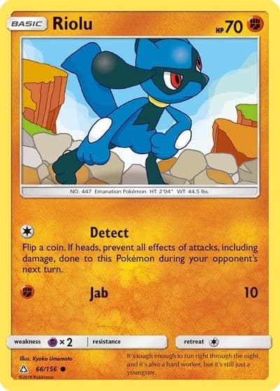 Riolu SM - Ultra Prism Pokemon card