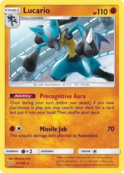 Lucario SM - Ultra Prism Pokemon card