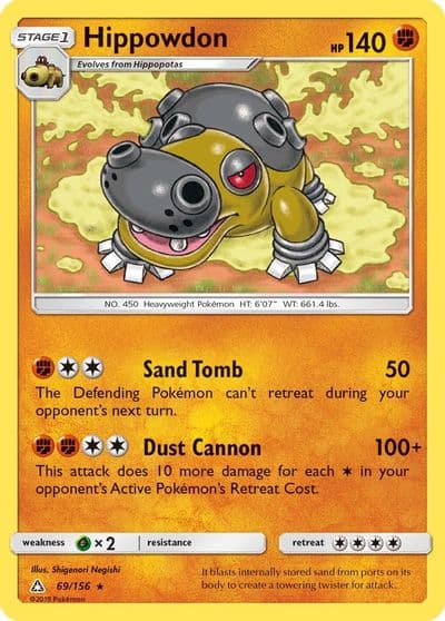 Hippowdon SM - Ultra Prism Pokemon card