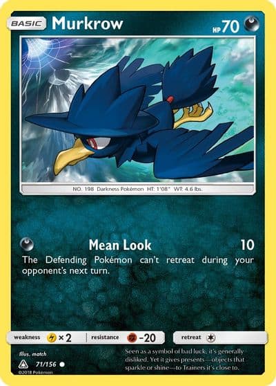 Murkrow SM - Ultra Prism Pokemon card