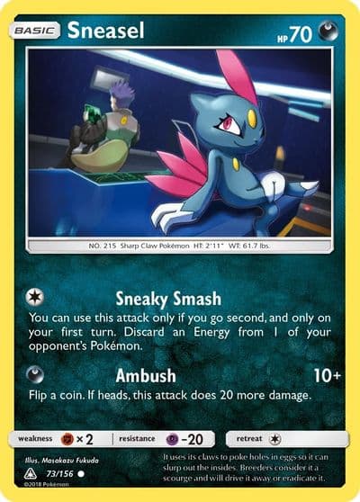 Sneasel SM - Ultra Prism Pokemon card