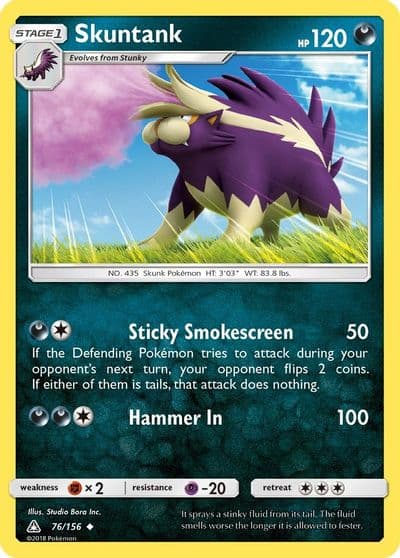Skuntank SM - Ultra Prism Pokemon card