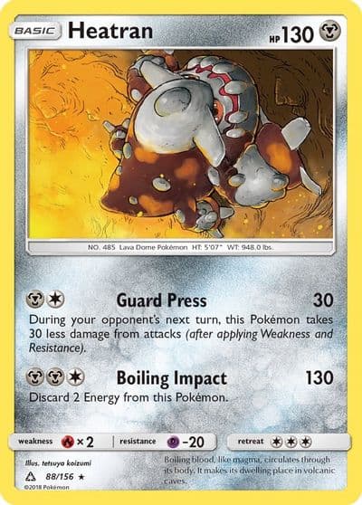 Heatran (Prerelease) Alternate Art Promos Pokemon card