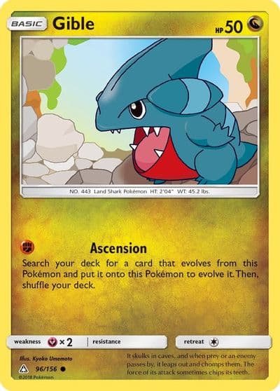 Gible (96) SM - Ultra Prism Pokemon card
