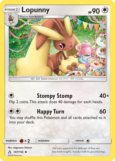 Lopunny SM - Ultra Prism Pokemon card
