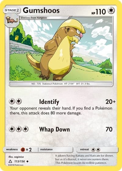Gumshoos SM - Ultra Prism Pokemon card