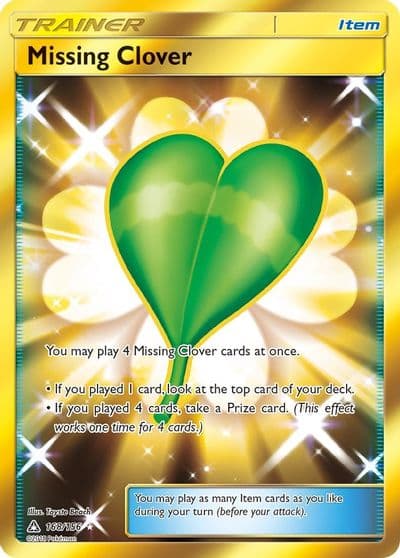 Missing Clover (Secret Rare) SM - Ultra Prism Pokemon card
