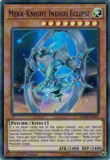 Mekk Knight Indigo Eclipse Extreme Force Yu-Gi-Oh! card