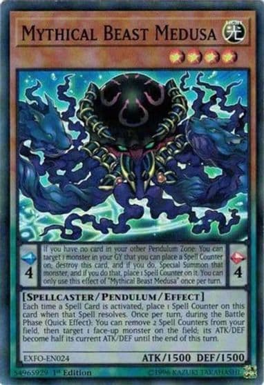Mythical Beast Medusa Extreme Force Yu-Gi-Oh! card