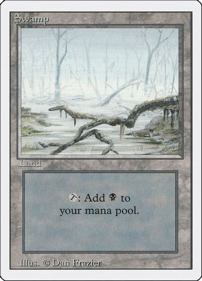 Swamp A Revised Edition Magic card