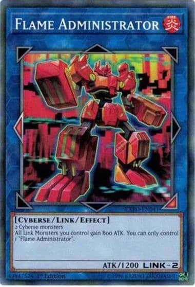 Flame Administrator Extreme Force Yu-Gi-Oh! card