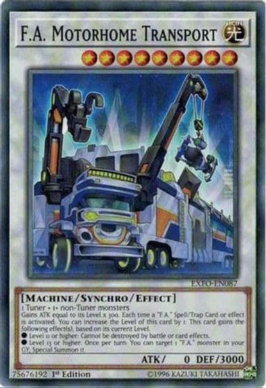 FA Motorhome Transport Extreme Force Yu-Gi-Oh! card