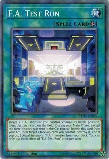 FA Test Run Extreme Force Yu-Gi-Oh! card