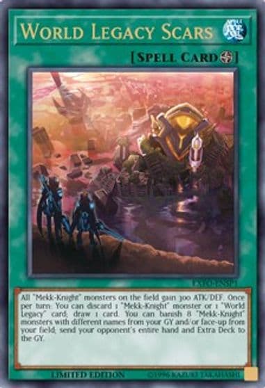 World Legacy Scars EXFO ENSP1 Extreme Force Yu-Gi-Oh! card