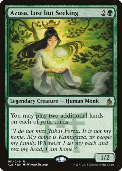 Azusa Lost but Seeking Masters 25 Magic card