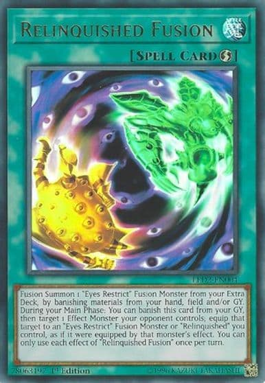 Relinquished Fusion Legendary Duelists: Ancient Millennium Yu-Gi-Oh! card
