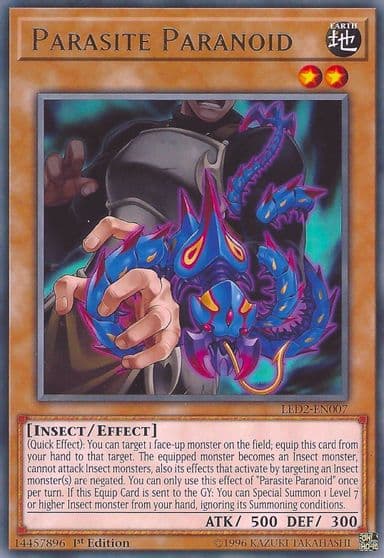 Parasite Paranoid Legendary Duelists: Ancient Millennium Yu-Gi-Oh! card
