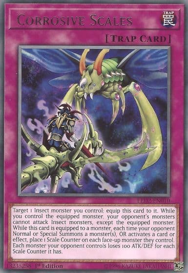 Corrosive Scales Legendary Duelists: Ancient Millennium Yu-Gi-Oh! card