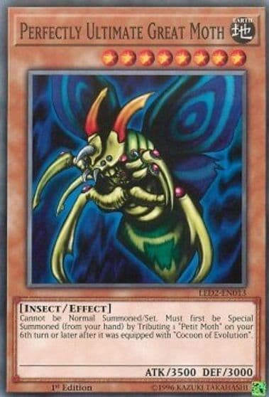Perfectly Ultimate Great Moth Legendary Duelists: Ancient Millennium Yu-Gi-Oh! card
