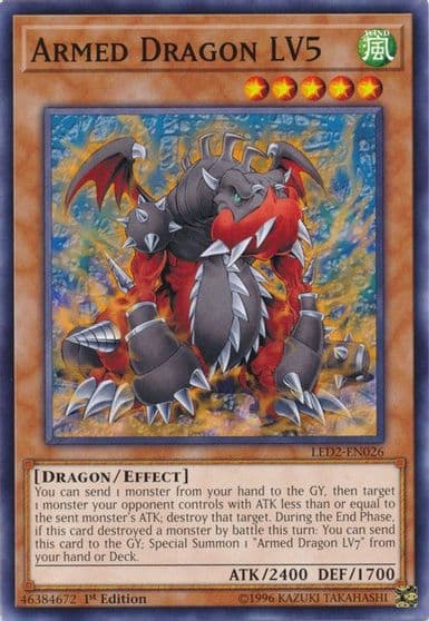 Armed Dragon LV5 Legendary Duelists: Ancient Millennium Yu-Gi-Oh! card