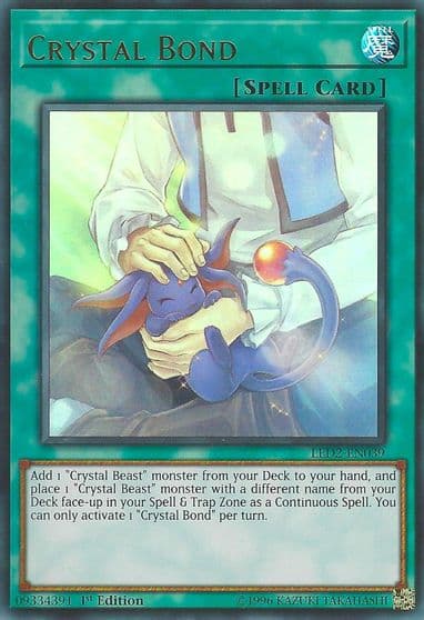 Crystal Bond Legendary Duelists: Ancient Millennium Yu-Gi-Oh! card