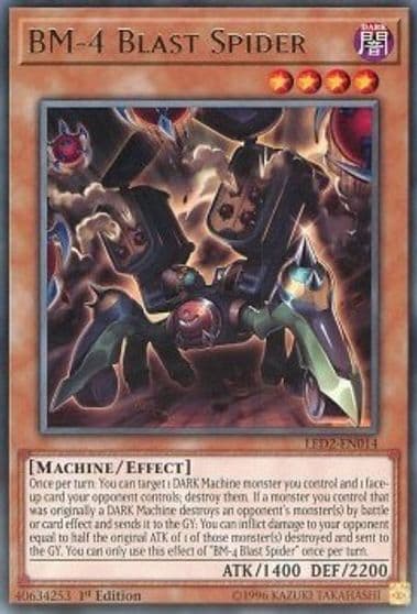 BM 4 Blast Spider Legendary Duelists: Ancient Millennium Yu-Gi-Oh! card