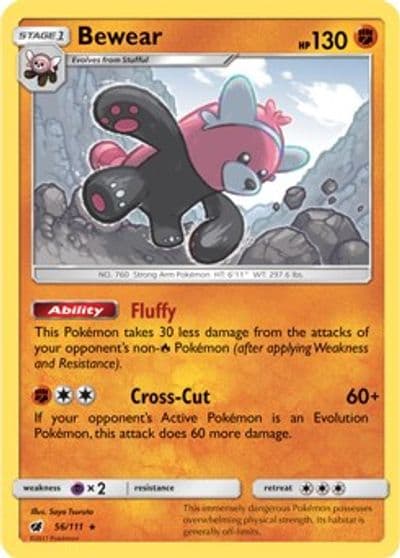 Bewear (Prerelease Kit Exclusive) Deck Exclusives Pokemon card