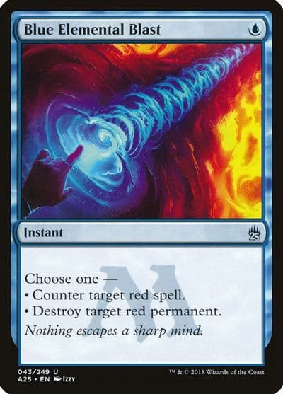 Blue Elemental Blast Masters 25 Magic card