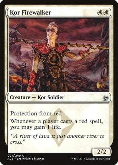 Kor Firewalker Masters 25 Magic card