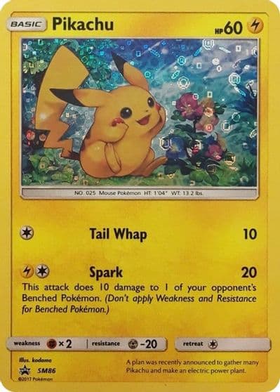 Pikachu - SM86 (General Mills Promo) Miscellaneous Cards & Products Pokemon card