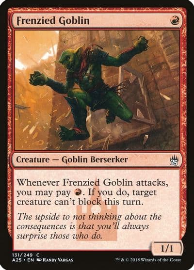Frenzied Goblin Masters 25 Magic card